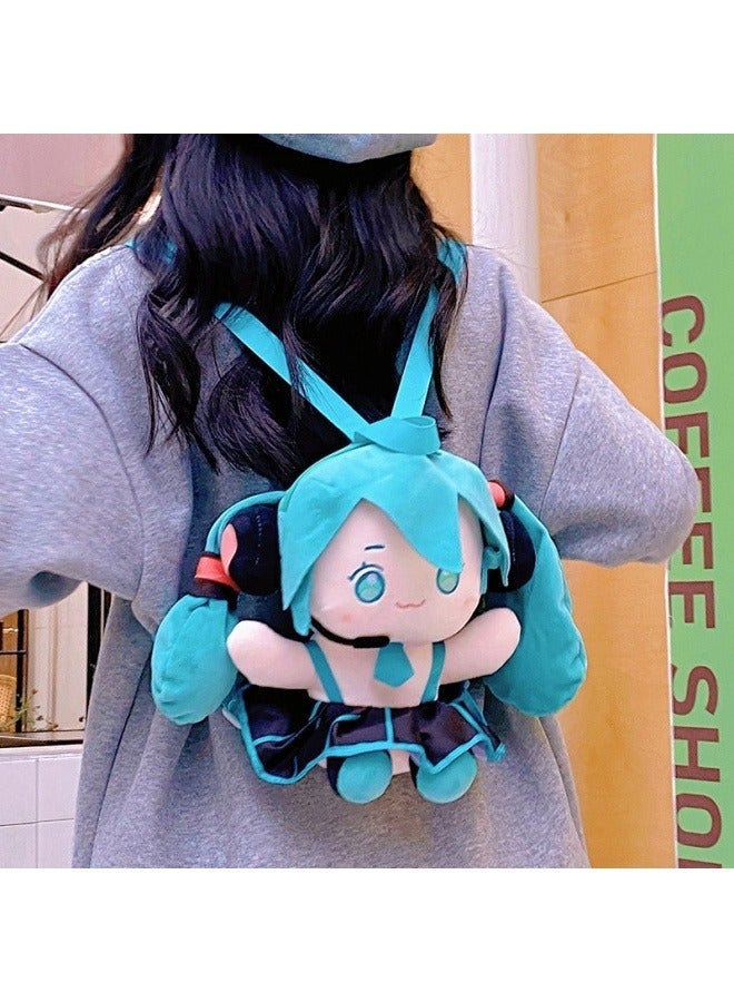 Hatsune Miku two-dimensional cute girl messenger cartoon doll backpack student bag pain bag 23×22×8cm - Image 3