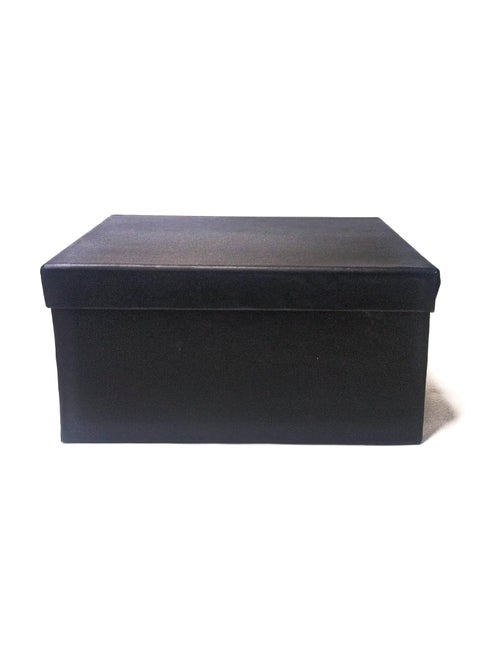 Fine Paper Black Cardboard Box (SMALL SIZE) for Gift Hampers, Cloth Storage Boxes for Clothes, Jewellery and Bangles Boxes for Storage in rectangle shape (pack of 1)(Black)