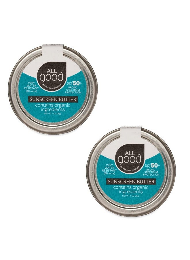 All Good Makes Everything Better All Good Sunscreen - Zinc Oxide Sunscreen - Travel Size SPF 50+, Natural Sunscreen, Water Resistant for Face, Nose, Ears 1 oz (2-pack) - Image 1