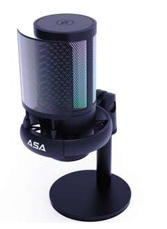 ASA Condenser Gaming Microphone with RGB Light, Mute Button, Pop Filter, For Streaming, Podcasts, Recording.  - Image 4