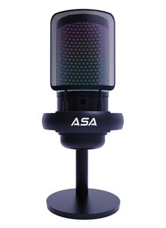 ASA Condenser Gaming Microphone with RGB Light, Mute Button, Pop Filter, For Streaming, Podcasts, Recording.  - Image 5