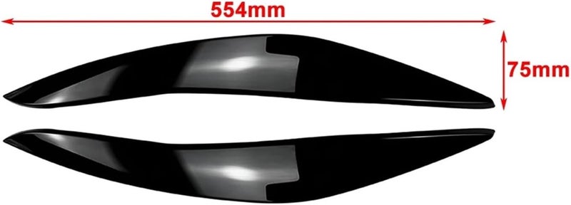 QASULER Car Headlight Eyelids for BMW 5 Series - Image 2