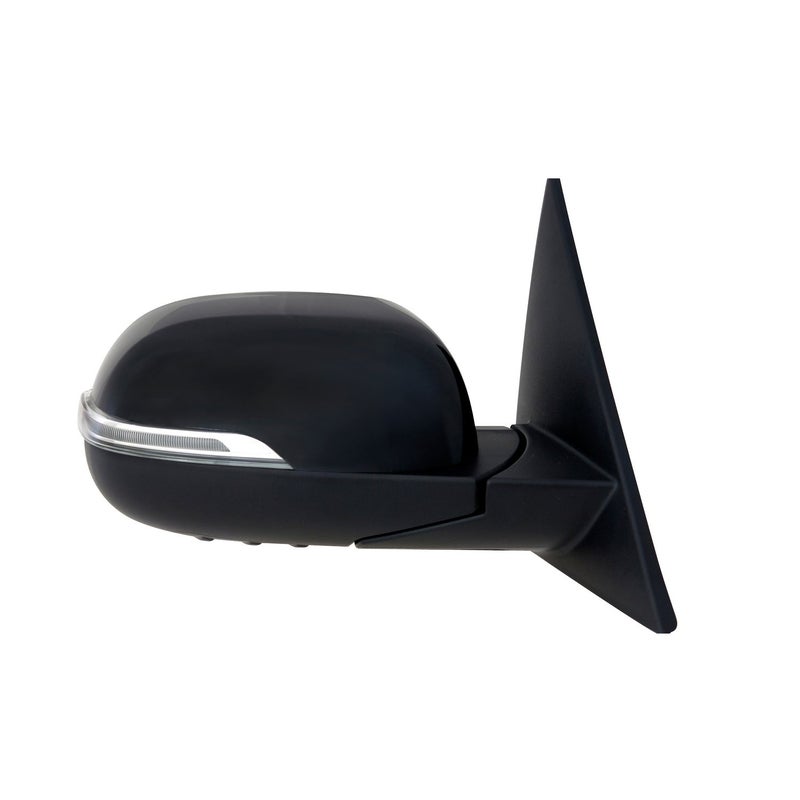 Fit System Passenger Side Mirror for Kia Soul, Textured Black w/PTM Cover, w/Turn Signal, Foldaway, Power - Image 4