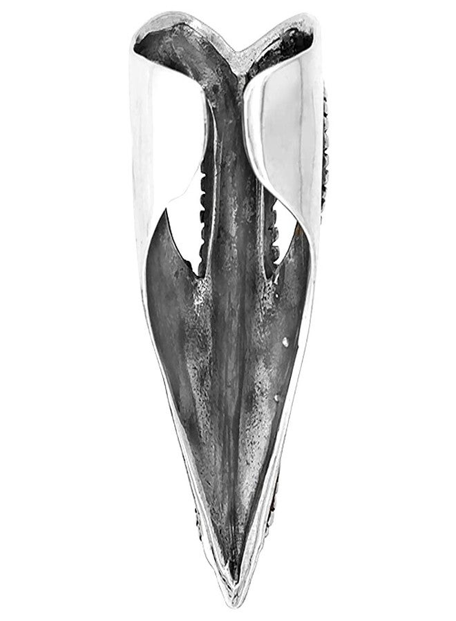 سابرينا سيلفر خاتم من الفضة الإسترلينية بتصميم جمجمة كبش للنساء، طوله 36 ملم (1 7/16 بوصة) - Image 3