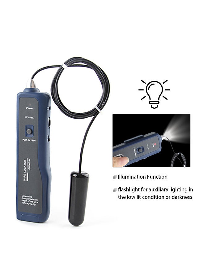 Underground Wire Locator NF-816L Underground Cable Detection Instrument Concealed Wiring Line Finder Rechargeable Wire Finder 24  - Image 3