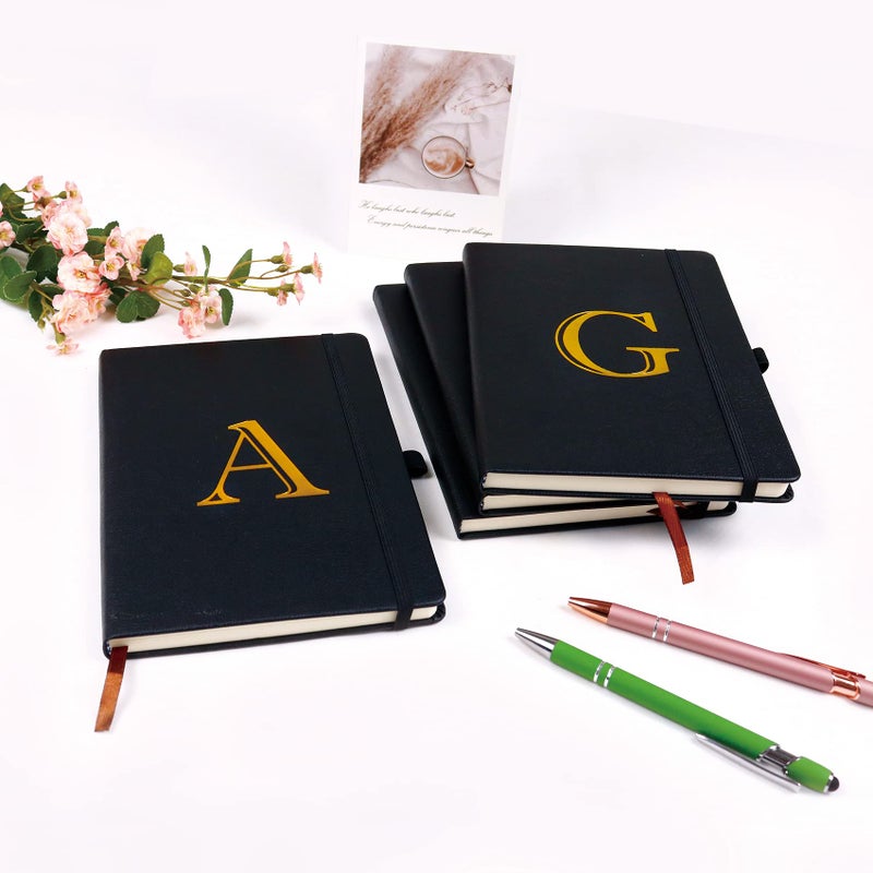 PUKZIC Business Notebook for Men, A5 Journal Notebook with A-Z , Dual-Sided Writing Paper Notebook with Dividers, Travel Journal for Teens, 200 Pages Leather Journal for Writing, Work, Meetings,Black S - Image 3