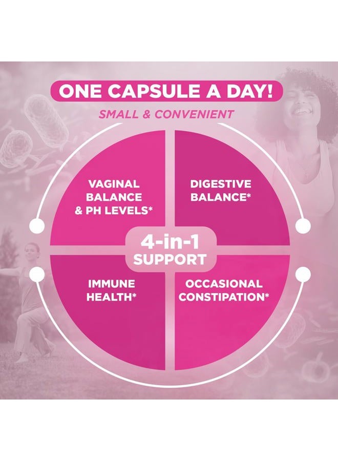 Vital Planet فيتـال فلورا بروبيوتيك يومي للنساء 60 مليار CFU، 60 سلالة متنوعة، 7 بروبيوتيك عضوي، دعم مهبلي ومناعي، انتفاخ، صحة هضمية بروبيوتيك للنساء 30 كبسولة - Image 3