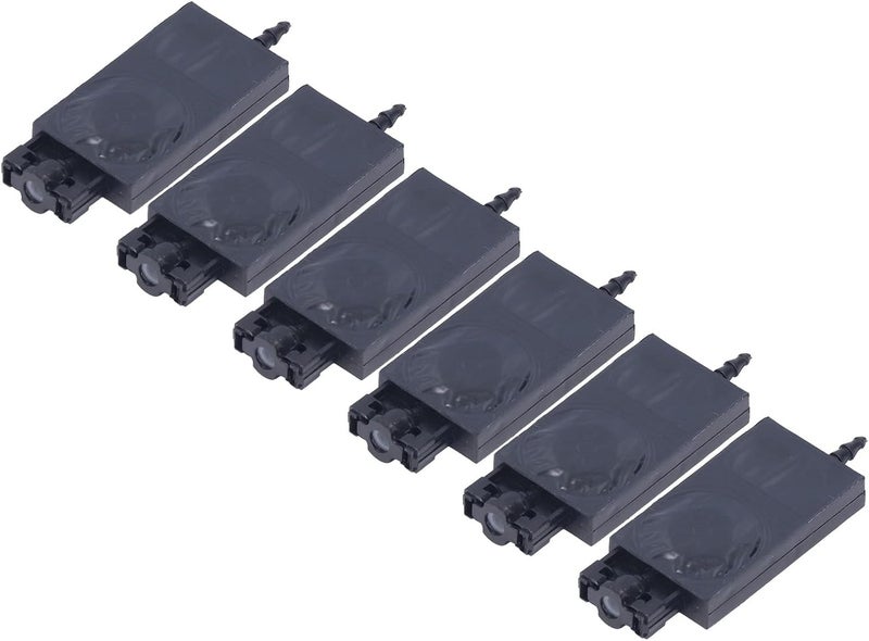 كلاراكو طابعة UV مثبط الحبر لطابعة XP600، 6 قطع بديلة من مثبط PP مستطيل الشكل مع سهولة التركيب، يحمي رأس الطباعة من الانسداد، حبر (أسود) - Image 1