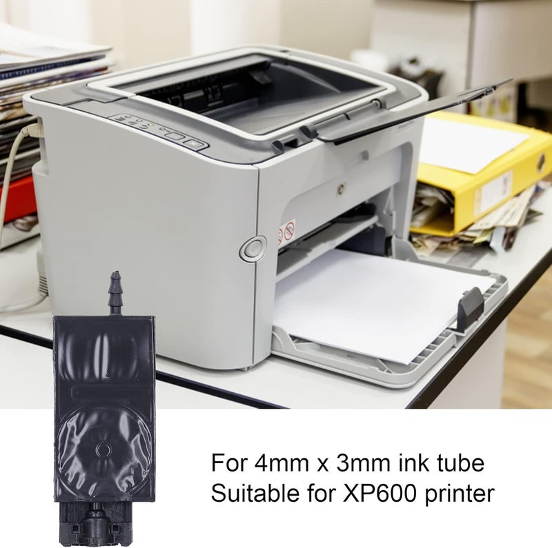كلاراكو طابعة UV مثبط الحبر لطابعة XP600، 6 قطع بديلة من مثبط PP مستطيل الشكل مع سهولة التركيب، يحمي رأس الطباعة من الانسداد، حبر (أسود) - Image 5