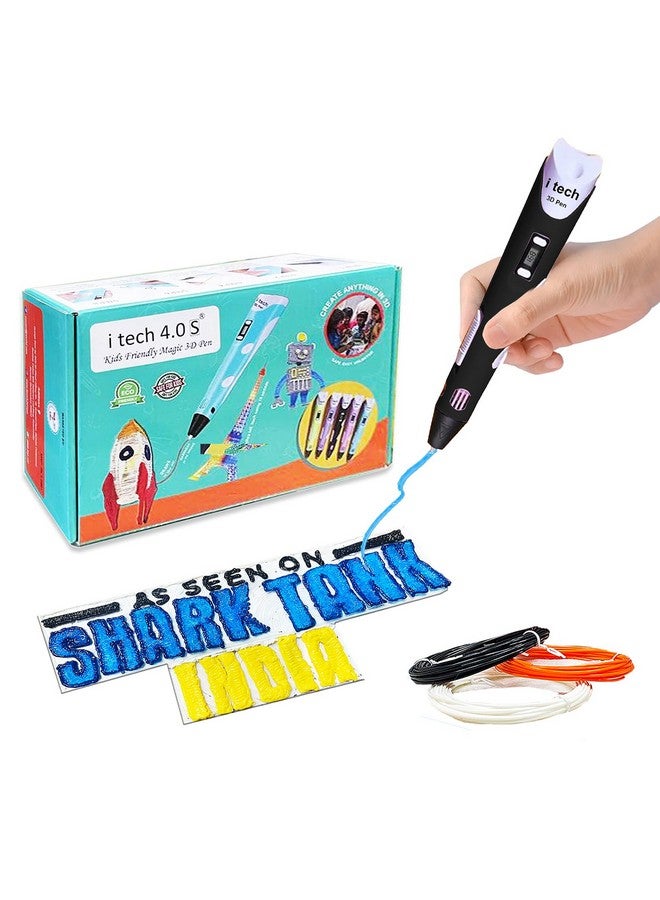 WOL 3D WOL3D Itech (Black) Magic 3D Pen for 3D Printing with Speed Control, Advanced Temperature Regulation, OLED Display & Ergonomic Design - Compatible with variety of Filaments for Creative DIY, Art. - Image 1