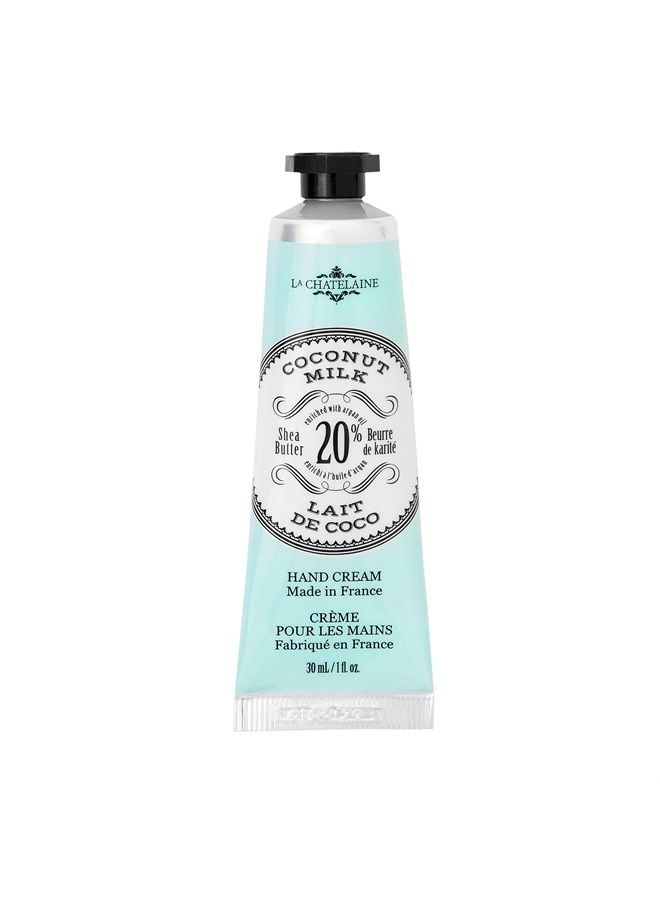 La Chatelaine Hand Cream Trio Tin Gift Set | Graduation Present |Teacher's Gift | Ready-To-Give Decorative Tin | Plant-Based | Made in France with 20% Organic Shea Butter | 3 x 1 fl. oz. (Shea, Coconu