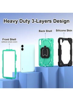 General Case Compatible with Xiaomi Redmi Pad Pro 12.1 inch Case, Full-Body Rugged Shockproof Protective Shell, 360° Swivel Stand Handle Cover with Shoulder Strap  - Image 3