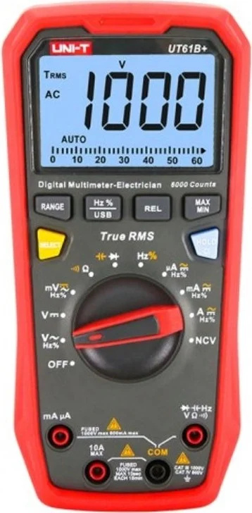 United4 Unit Ut 61 B 1000V True Rms Digital Multimeter Measurement Instrument