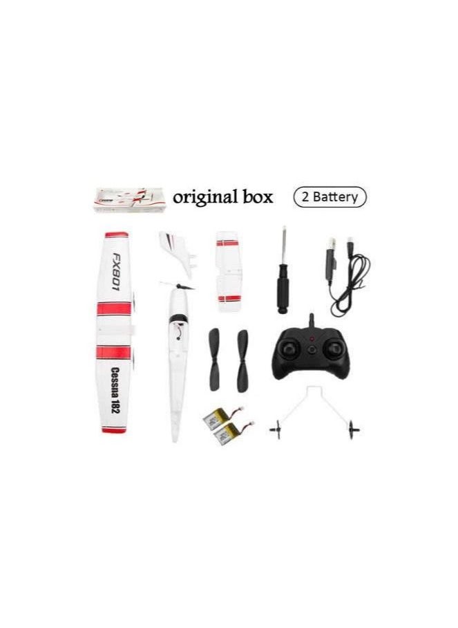 AROAQ DIY RC Plane Toy Cessna 2 batteries Remote Control Airplane DIY Fixed Wing Aircraft  - Image 1
