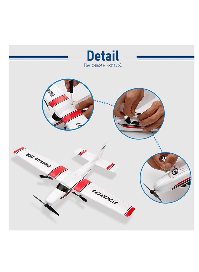 AROAQ DIY RC Plane Toy Cessna 2 batteries Remote Control Airplane DIY Fixed Wing Aircraft  - Image 5