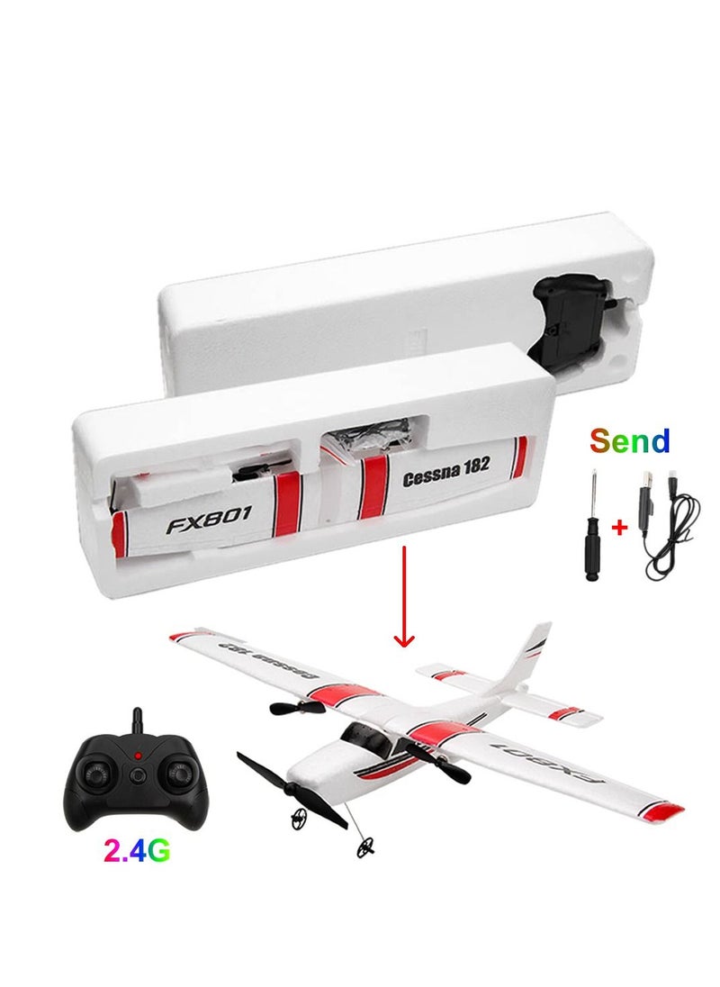 AROAQ DIY RC Plane Toy Cessna 2 batteries Remote Control Airplane DIY Fixed Wing Aircraft  - Image 4