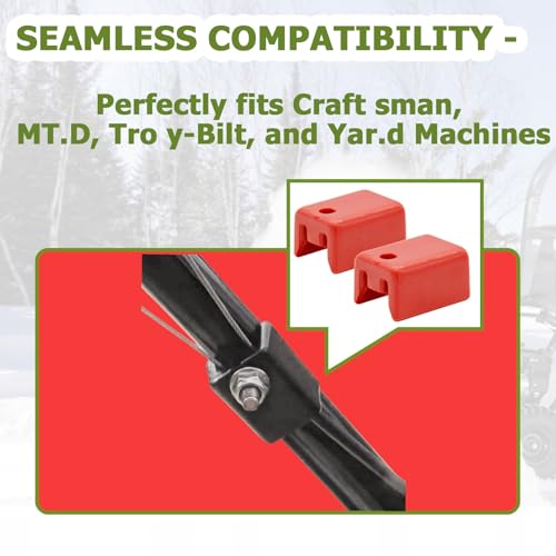 Auaurly 2 PCS 731-04216A Dual Cable Fitting Holder,Cable Clamp Part,Red - Image 5