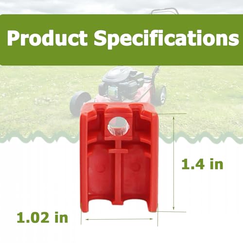 Auaurly 2 PCS 731-04216A Dual Cable Fitting Holder,Cable Clamp Part,Red - Image 2