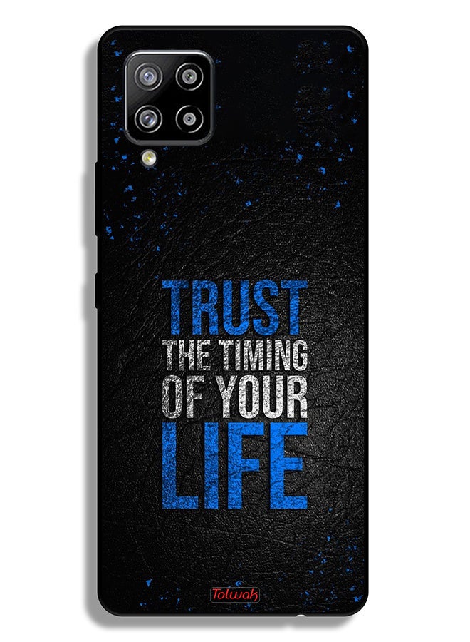 Tolwak Samsung Galaxy A42 5G Protective Case Cover Trust The Timing Of Your Life - Image 1