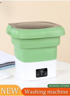 DUNISO Folding washing machine, portable sock and underwear washing small automatic dehydration washing machine, suitable for travel, camping, apartment, dormitory  - Image 1