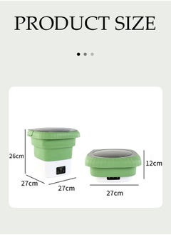 DUNISO Folding washing machine, portable sock and underwear washing small automatic dehydration washing machine, suitable for travel, camping, apartment, dormitory  - Image 2