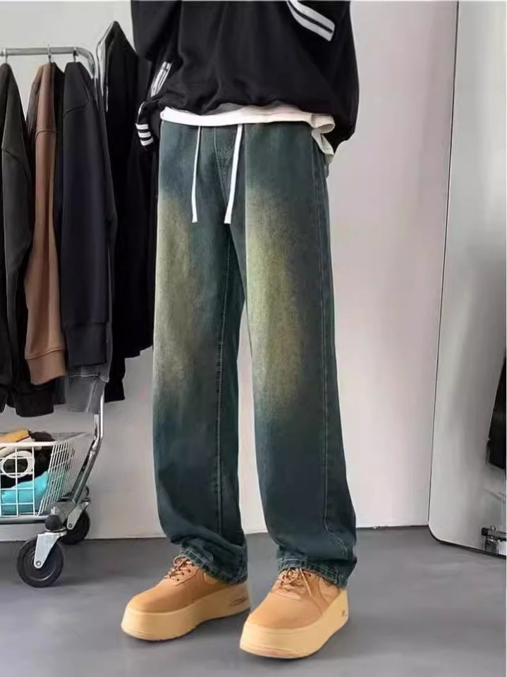 Unisex Classic Denim Jeans Loose Fit Daily Outdoor Wear - Image 5