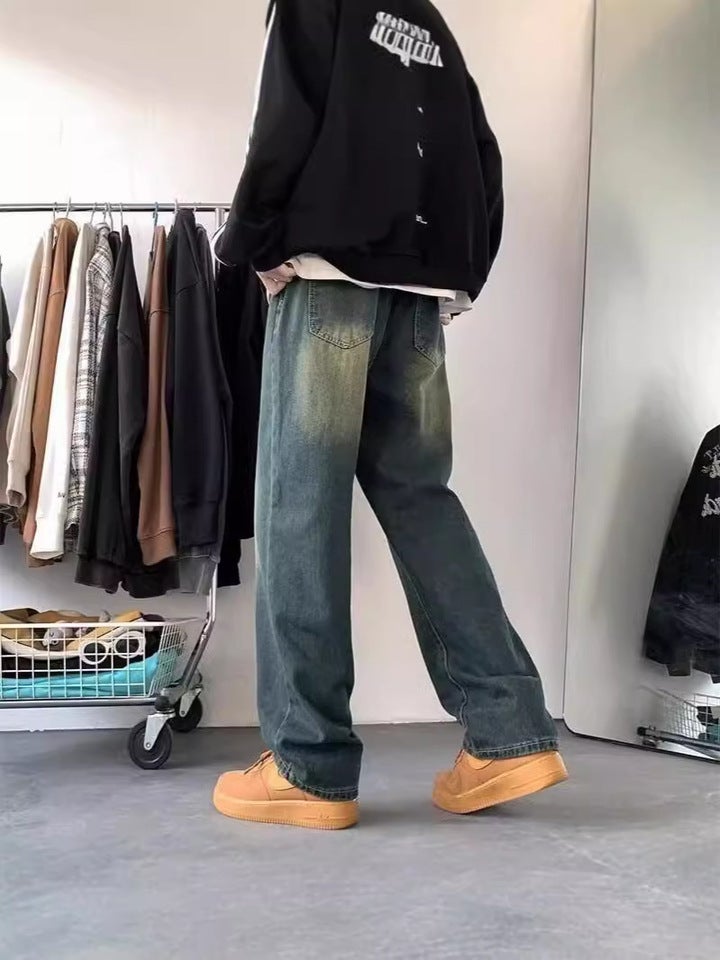 Unisex Classic Denim Jeans Loose Fit Daily Outdoor Wear - Image 4