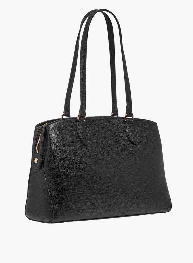 Celeste Solid Tote Bag with Zip Closure  - Image 4