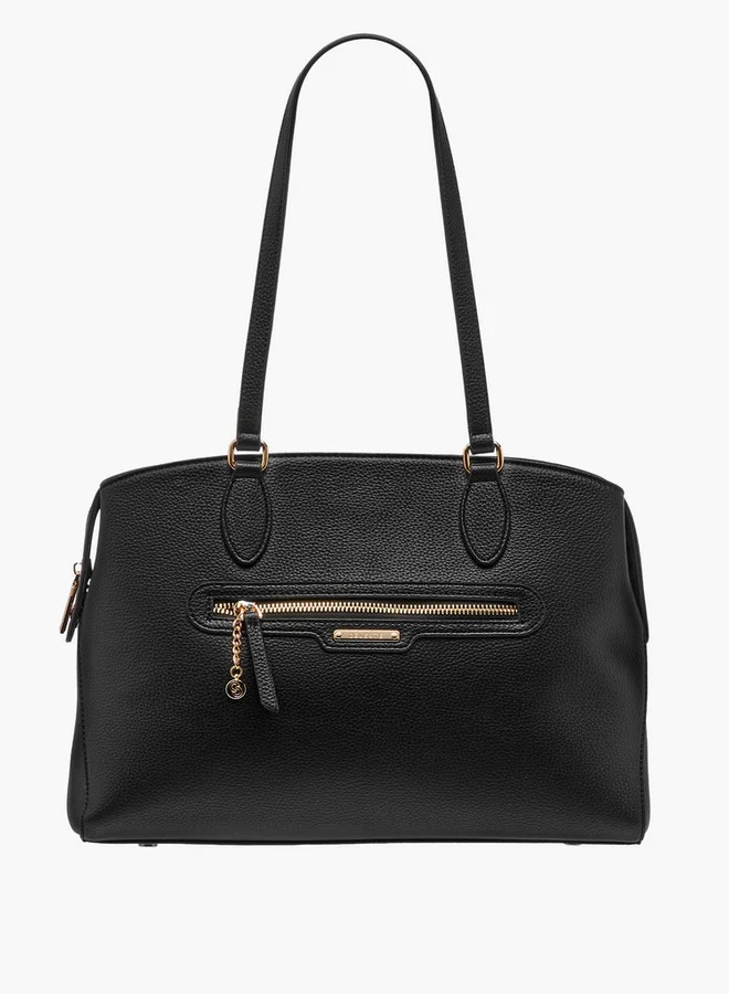 سيليست Solid Tote Bag with Zip Closure