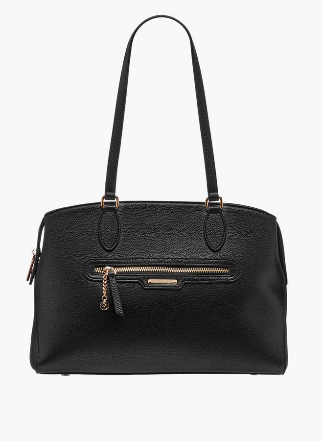 Celeste Solid Tote Bag with Zip Closure  - Image 1