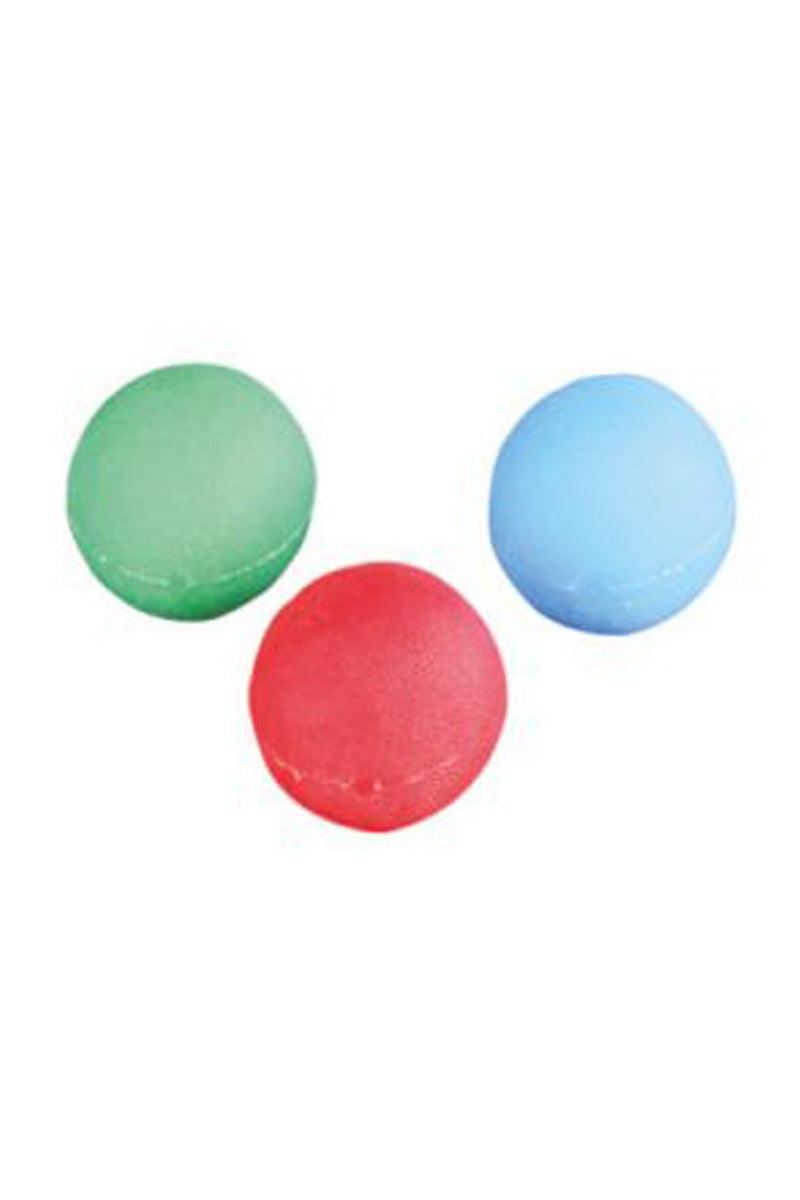 Orlex Silicone Exercise Ball – Single Hand Therapy Ball, Red (Hard) / Blue (Medium) / Green (Light), Durable & Comfortable, Made in Turkey