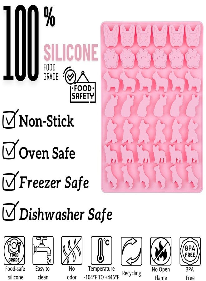 Orapink Silicone Molds Mini Dog Treat Molds, 42 Cavity Dog & Paw Silicone Mold - Non-Stick, Food-Grade for Dog Treats, Chocolate, Candy, Ice Cube, Jelly & Baking- Flexible & Dishwasher Safe - Image 3