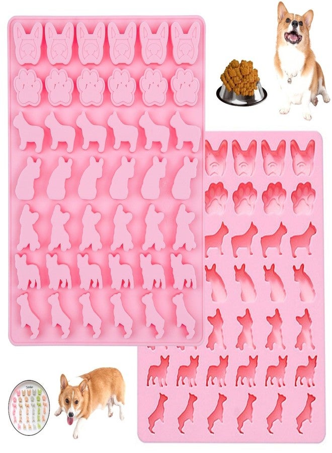 Orapink Silicone Molds Mini Dog Treat Molds, 42 Cavity Dog & Paw Silicone Mold - Non-Stick, Food-Grade for Dog Treats, Chocolate, Candy, Ice Cube, Jelly & Baking- Flexible & Dishwasher Safe - Image 1