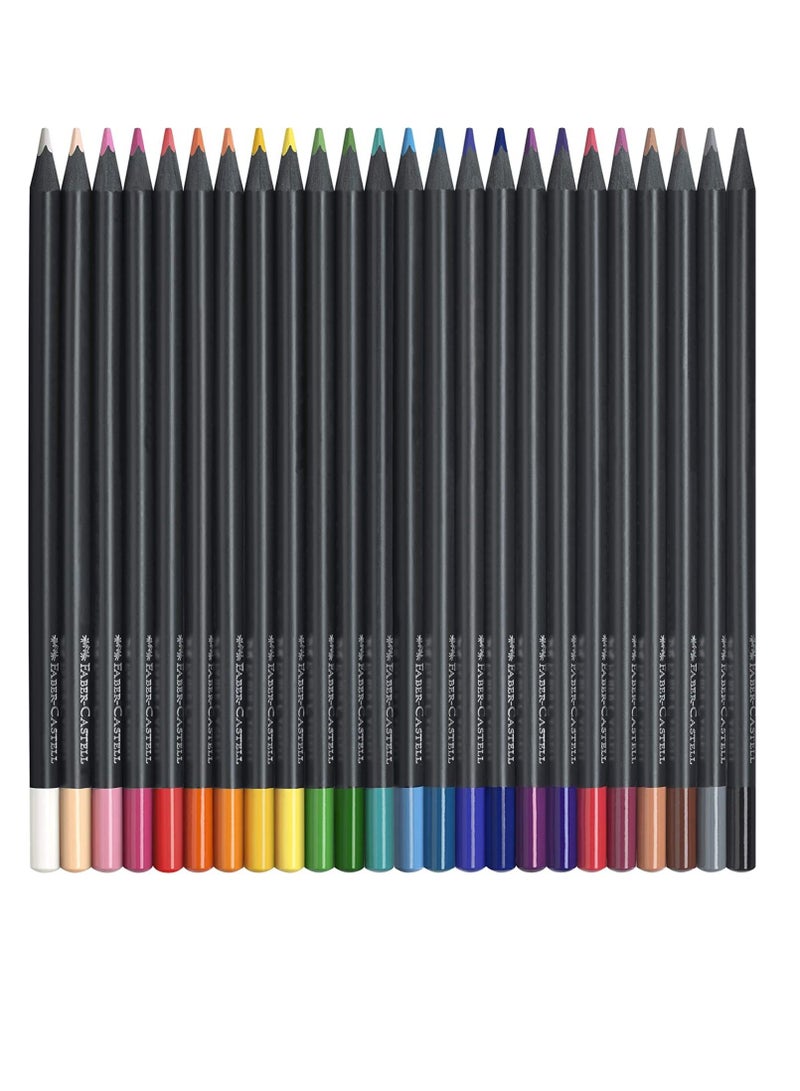 FABER-CASTELL 24-Piece Black Edition Color Pencils Multicolor - Image 2