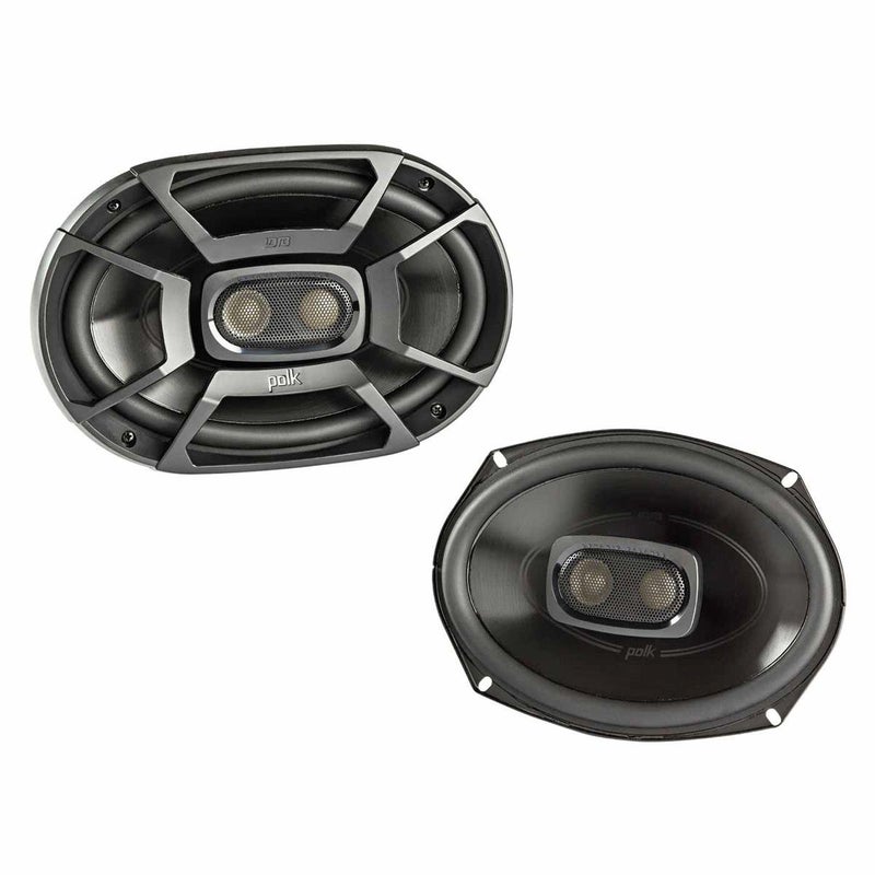 Polk Audio DB692 DB+ Series 6" x 9" Coaxial Speaker for Car & Marine, 3-Way Boat & Car Audio Speaker, 30-22kHz Frequency Response, Polypropylene Woofer Cone & 1/2" Silk Dome Tweeter, Easy Installation