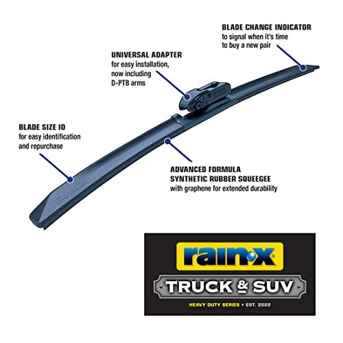 Rain-X 870121 Truck & SUV Rugged Series Premium Wiper Blades, 21 Inch Windshield Wipers (Pack Of 1), Automotive Replacement Windshield Wiper Blades Engineered For All Driving Adventures - Image 2
