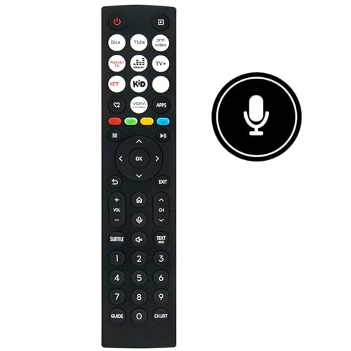 econtrolly Voice Replace Remote Control Compatible with Hisense A7 Series LED 4K UHD HDR WCG Google TV ERF2AA36 75A7N 50A7N 65A7N 55A7N 43A7N - Image 3