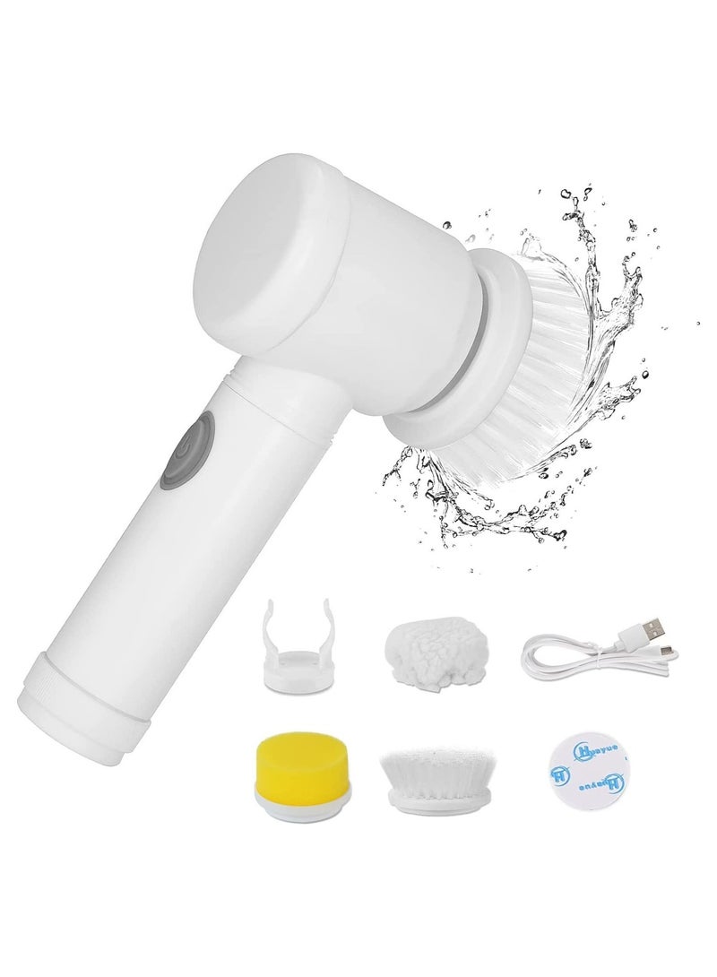 ELTRAZONE Magic Brush Electric Spin Scrubber, Electric Cleaning Brush with 3 Brush Heads,Bathroom Rechargeable Scrub Brush,Shower Scrubber for Cleaning丨Wall/Bathtub/Toilet - Image 1