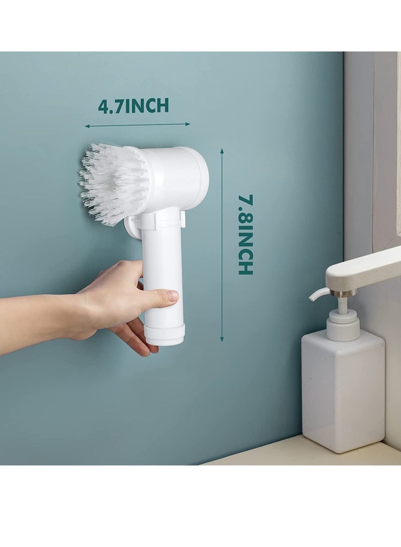 ELTRAZONE Magic Brush Electric Spin Scrubber, Electric Cleaning Brush with 3 Brush Heads,Bathroom Rechargeable Scrub Brush,Shower Scrubber for Cleaning丨Wall/Bathtub/Toilet - Image 4