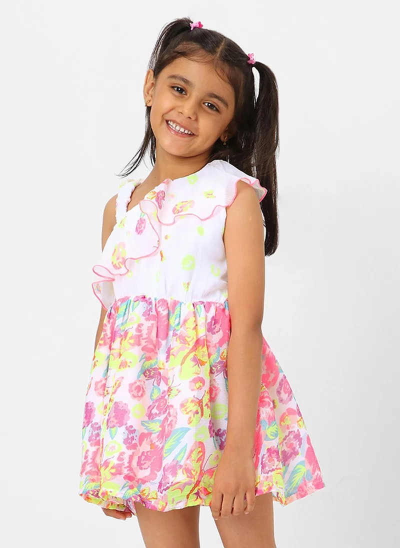 نوتيناتي Floral Ruffle Dress