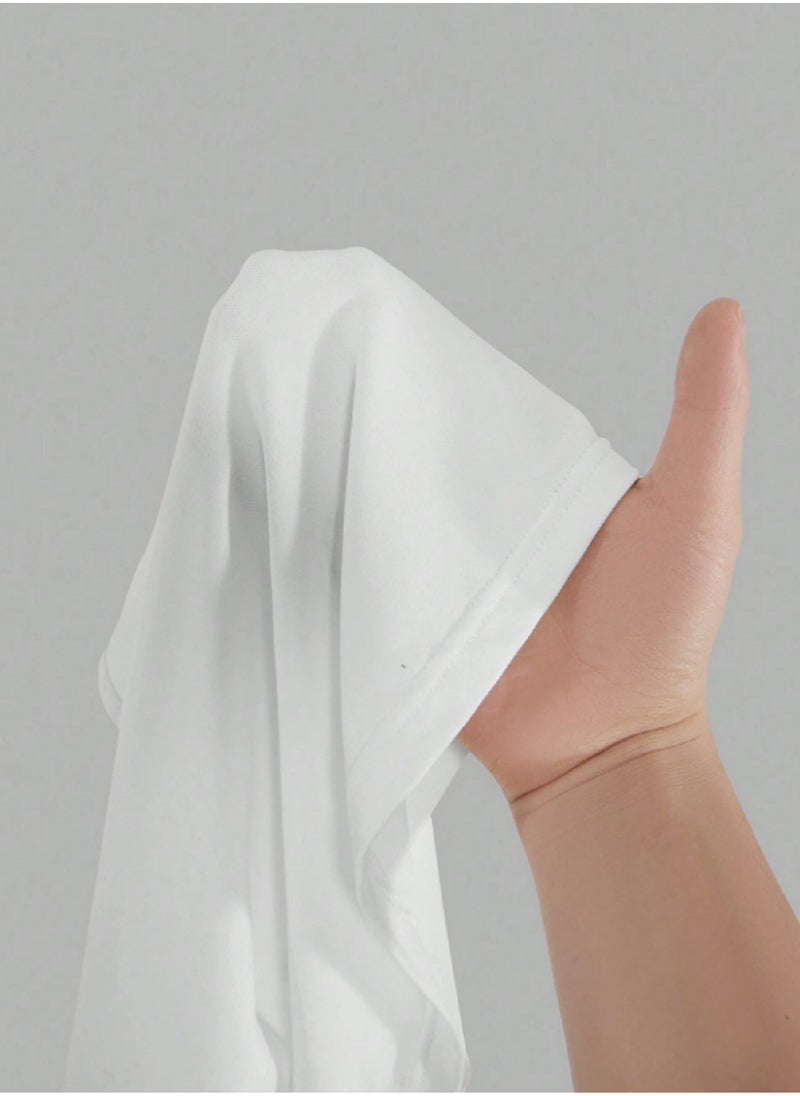 Undershirt For Women Plain Stretch with Thin Straps and Open Neckline