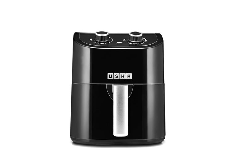 USHA Ichef Air Fryer 45L 10 In 1 Functions Air Frying Baking Roasting Grilling Thawing Slow Toasting And Air Drying Turbo Air CirculationOil Free Cooking Black 1350 Watts - Image 1