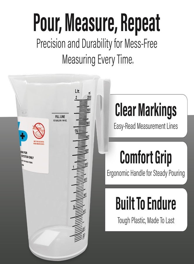 WIPESPLUS Measuring Cup Multi-Task Wipes Measuring Cup, 64 Ounces for Supermarkets, Retail, and Business, Plastic - Image 5