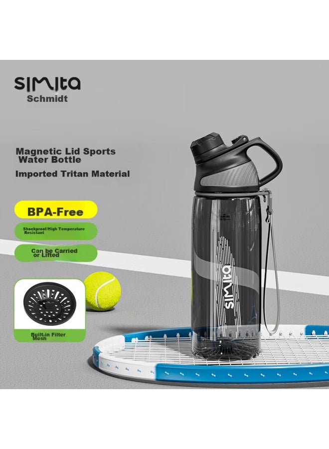 Simita Sports Water Bottle, Portable Large Capacity Drinking Water Bottle For Men And Women Students, Tritan Plastic Cup For School And Summer Use - Image 1