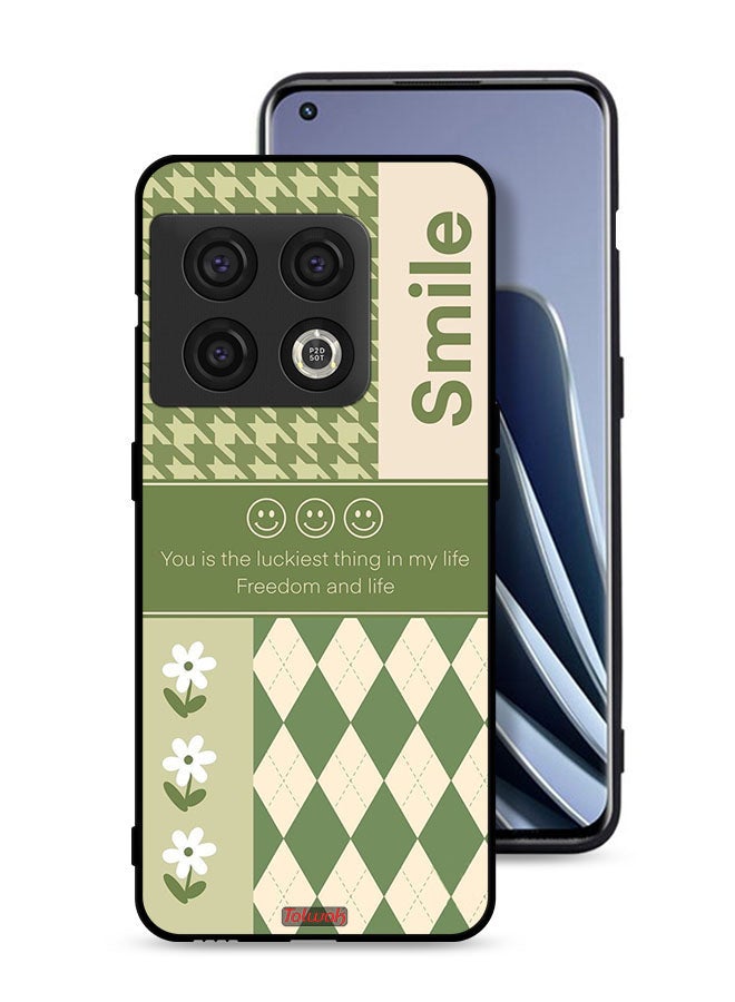 Tolwak OnePlus 10 Pro 5G Protective Case Cover Smile Is The Luckiest Thing In My Life - Image 1