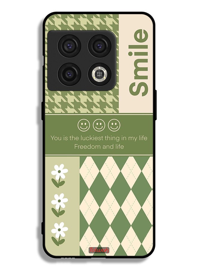 Tolwak OnePlus 10 Pro 5G Protective Case Cover Smile Is The Luckiest Thing In My Life - Image 2