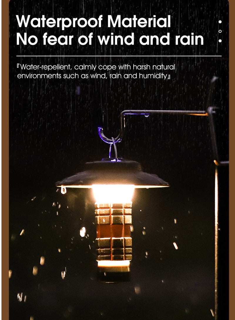 المحمولة التخييم ضوء مع المغناطيسي أوسب قابلة للشحن 3 طرق الإضاءة التخييم فانوس في الهواء الطلق مصباح ليد جيب خيمة مخيم لوازم - Image 2