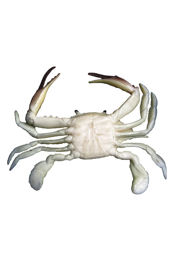 Galaxy Toys - Galaxy Toys Crab - Realistic Greenish-Yellow Crab Toy with Blue-Tipped Appendages - Image 1
