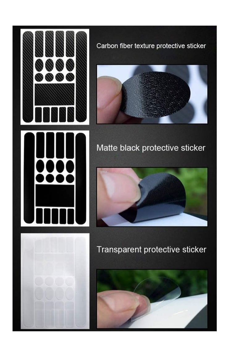 SYOSI Disposable Bicycle Chainstay Frame Protectors Stickers Lables Tape Kit Waterproof Self-Adhesive Bike Chain Protection Frame Guard Pads Decal for Sports Bikes Chain 3PCS  - Image 2