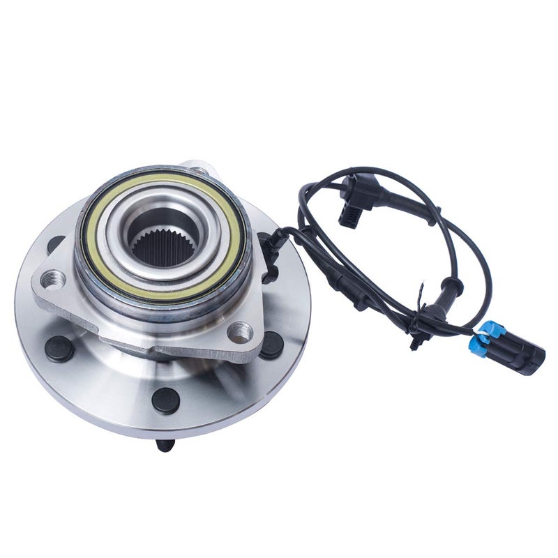 Front Wheel Hub and Bearing Assembly Compatible with 2006 2007 2008 Hummer H3 AUQDD 515093 6 Lug WABS